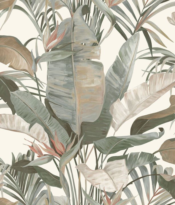 Tropical White Cabana Wallpaper
