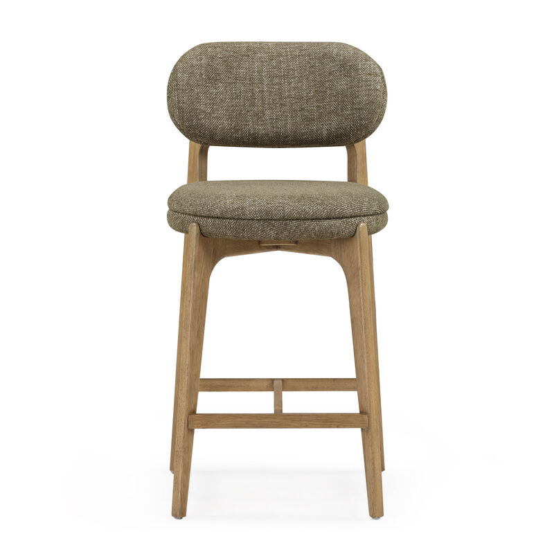 Carnation Green Performance Fabric Counter Stool image number 2