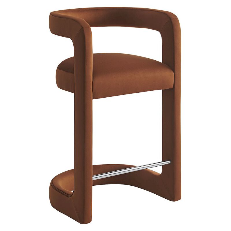 Winslow Performance Velvet Counter Stool image number 0