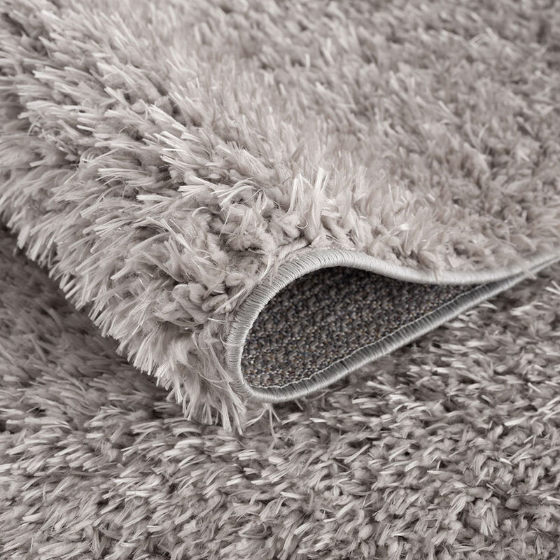71x47 inch Gray Super Soft Polyester Shag Area Rug