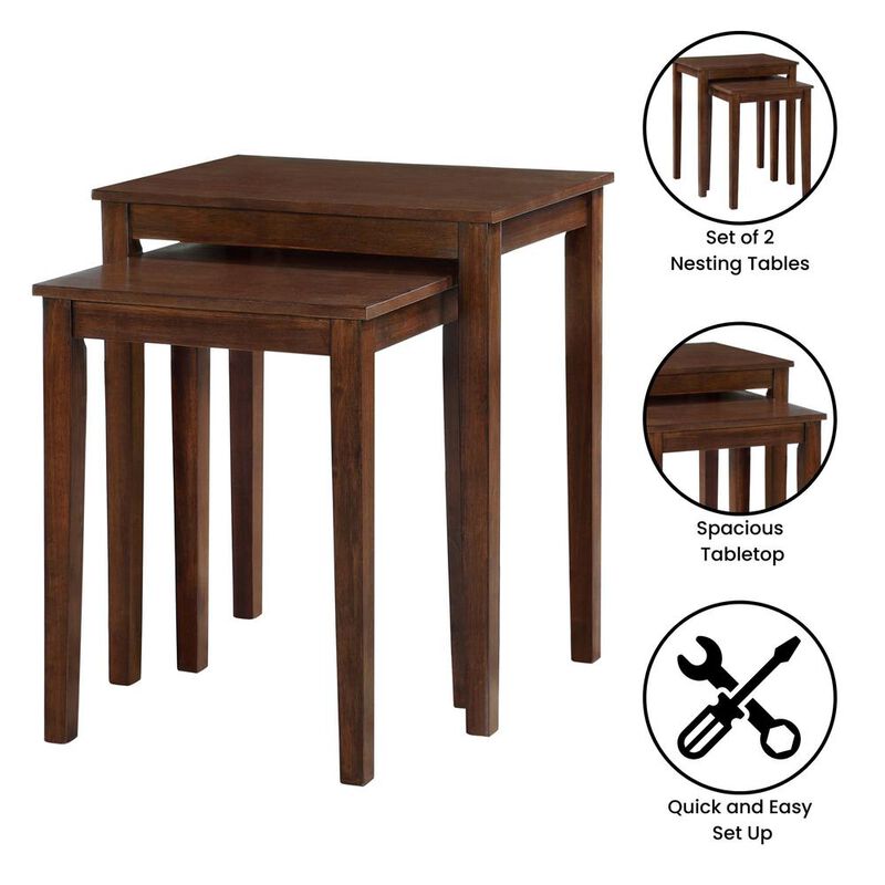 Convience Concept, Inc. American Heritage Nesting End Tables