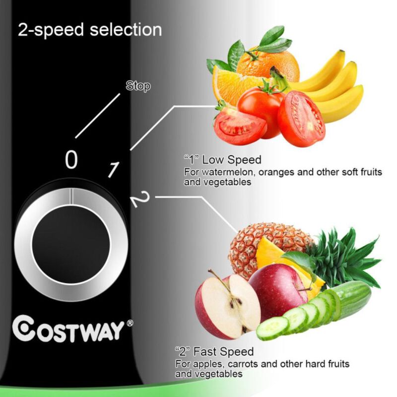 Costway  2 Speed Wide Mouth Fruit and Vegetable Centrifugal Electric Juicer