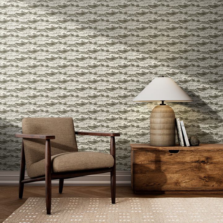Wavebreak Wallpaper by Getty Images - Wavebreak Olive II