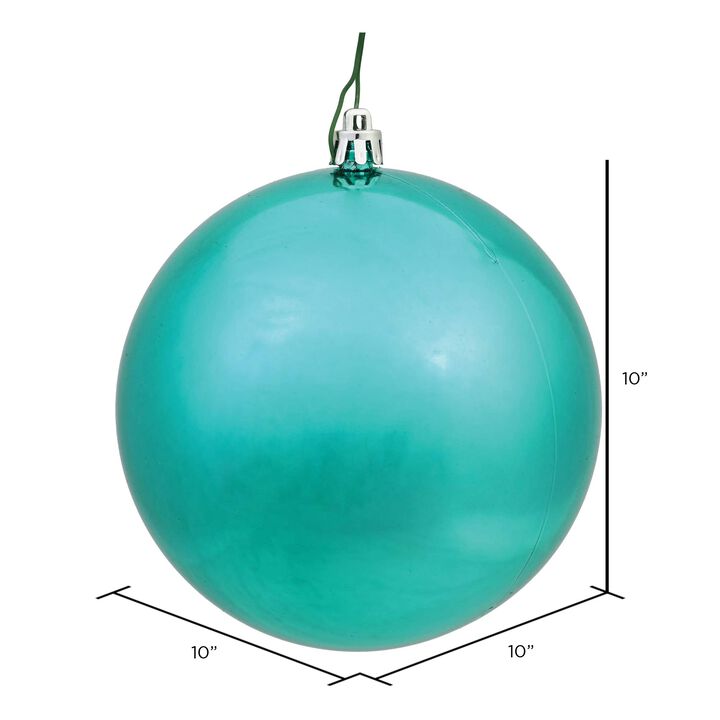 Vickerman Teal Shiny Ball UV Drilled Cap -