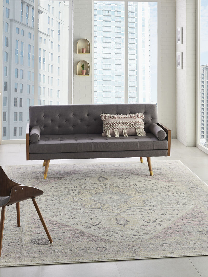 Tranquil TRA06 Ivory/Pink 8'10" x 11'10" Rug