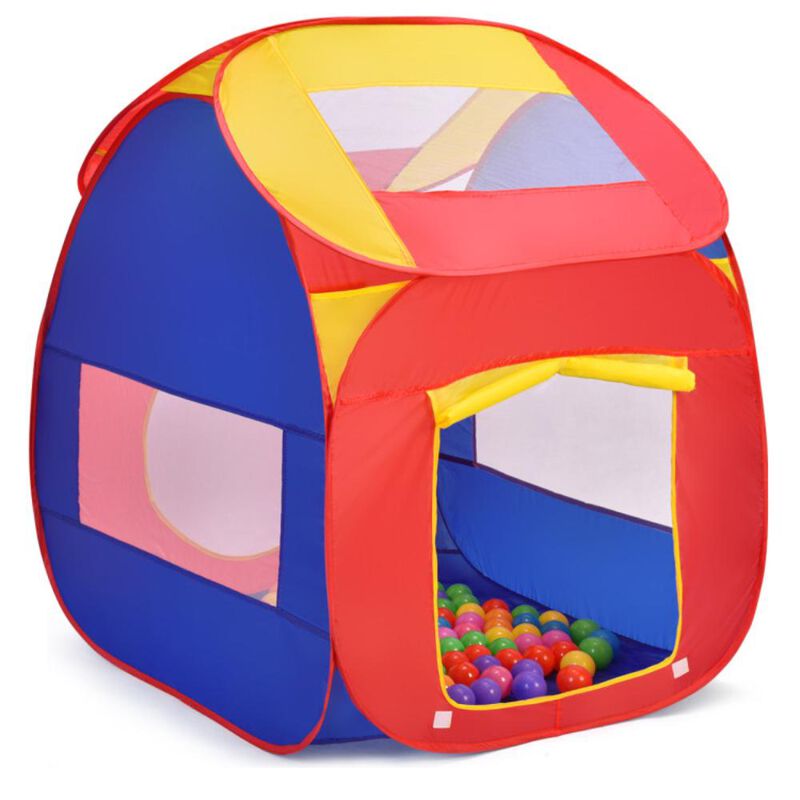 Hivvago Portable Kid Play House Toy Tent with 100 Balls
