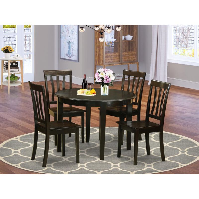 5 PC Kitchen Table set-Table and 4 Kitchen Chairs