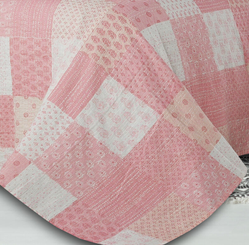 Soft Knitted Cotton Throw Blanket with Geometric Design for Living Room and Bedroom