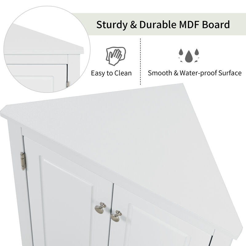 Merax Modern Triangle Bathroom Storage Cabinet