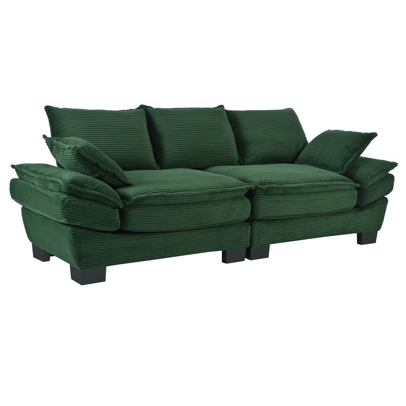 Merax Corduroy Fabric Sofa Couch