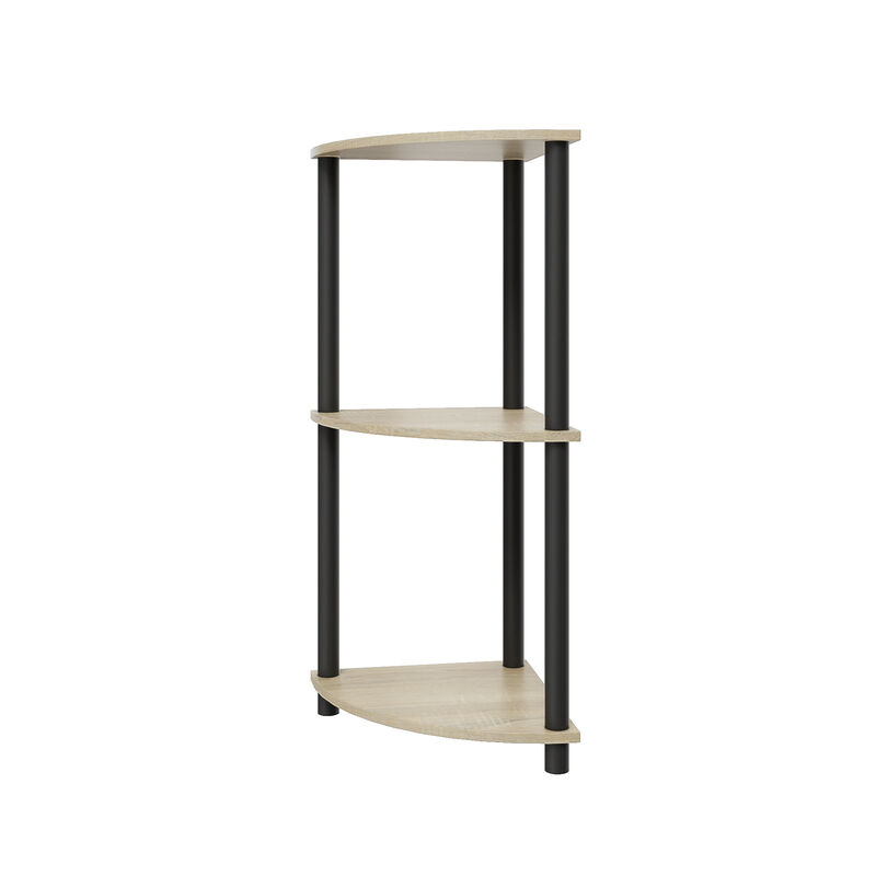 3 Tiers Wood Household Shelving Unit(15.67 in. W x 29.72 in. H x 15.67 in. D) image number 2