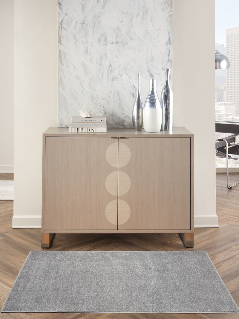 Nourison Essentials NRE01 Silver/Gray 3' x 5' Rug