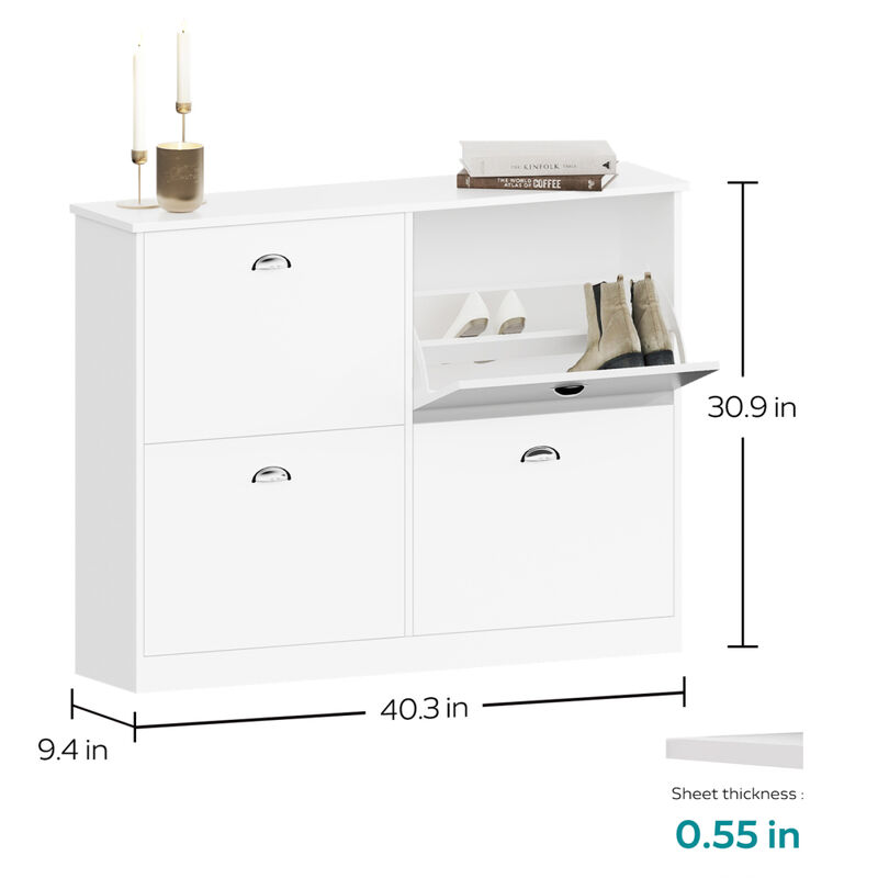 Thin Hidden Entryway Shoe Cabinet image number 6