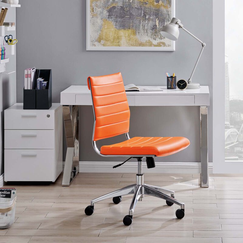 Modway Furniture - Jive Armless Mid Back Office Chair Gray image number 1