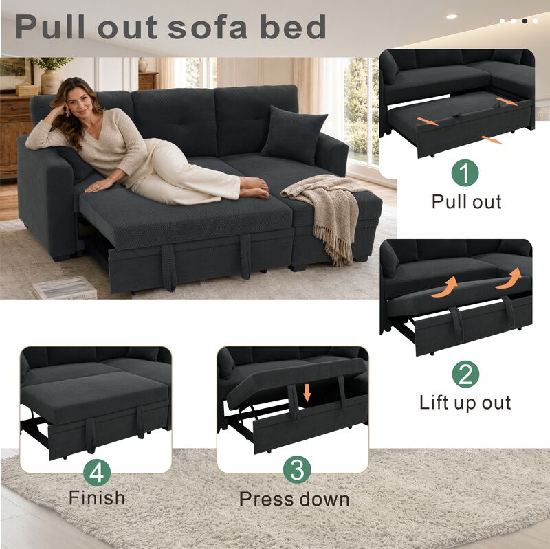 Ludfob Storage Sleeper Sofa image number 5