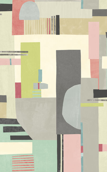 Rhodes Pastel Blocs Wallpaper