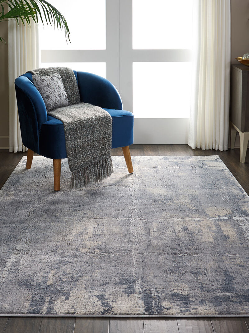 Rustic Textures RUS06 Gray/Beige 6' x 9' Rug