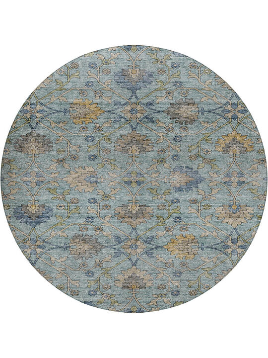 Silk Road SR1 Denim 8' Round Rug