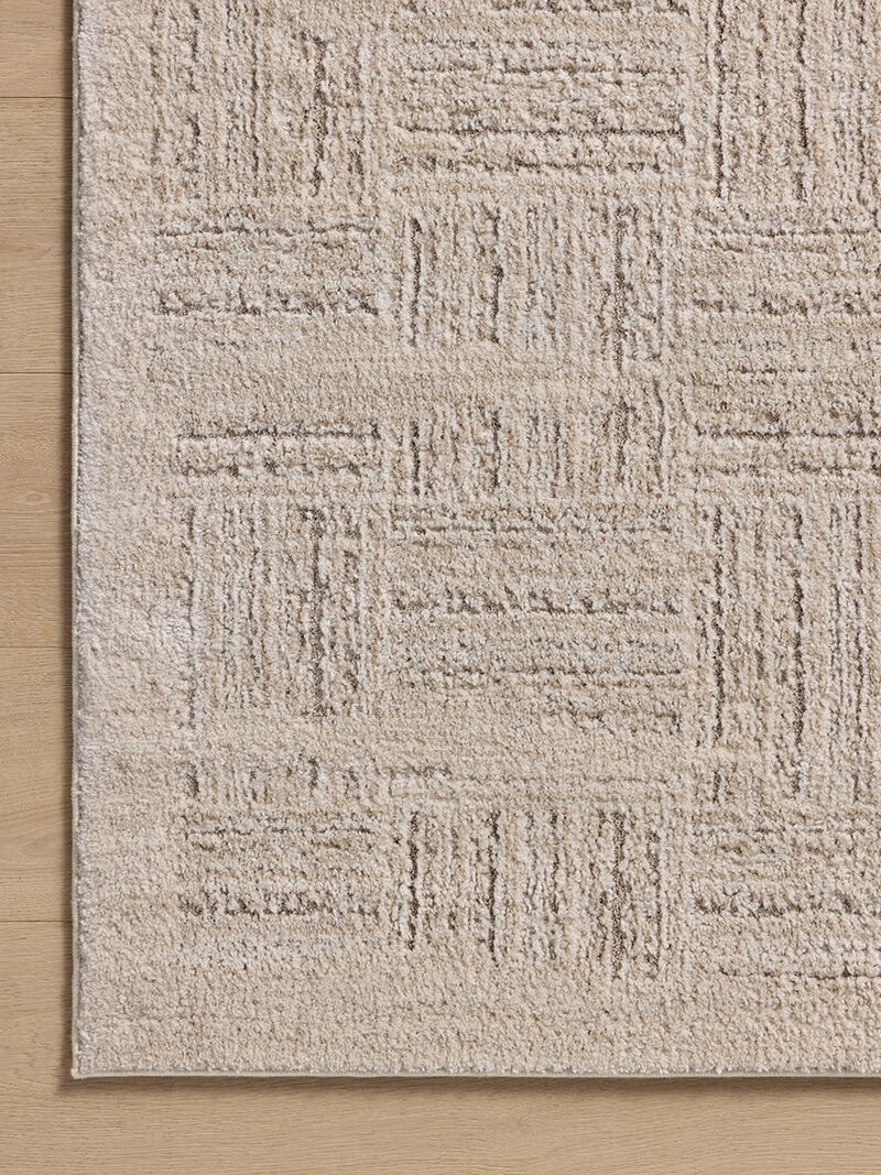 Monty MOT01 Ivory/Taupe 5'3" x 7'6" Rug image number 4