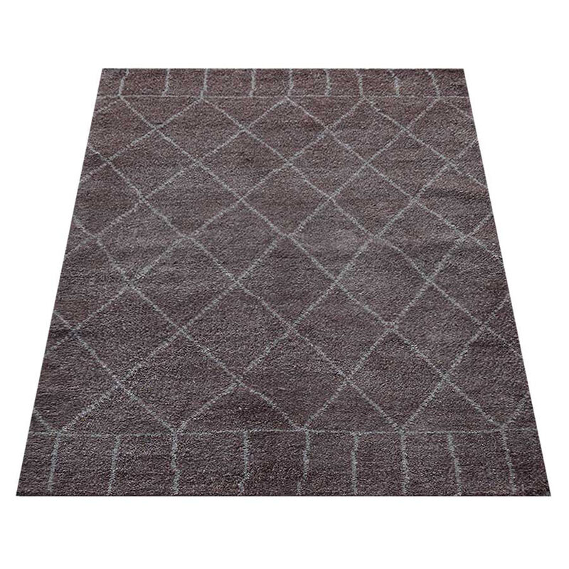 Rugsotic Carpets Hand Knotted Silk 5'x8' Area Rug Contemporary Beige NS1216