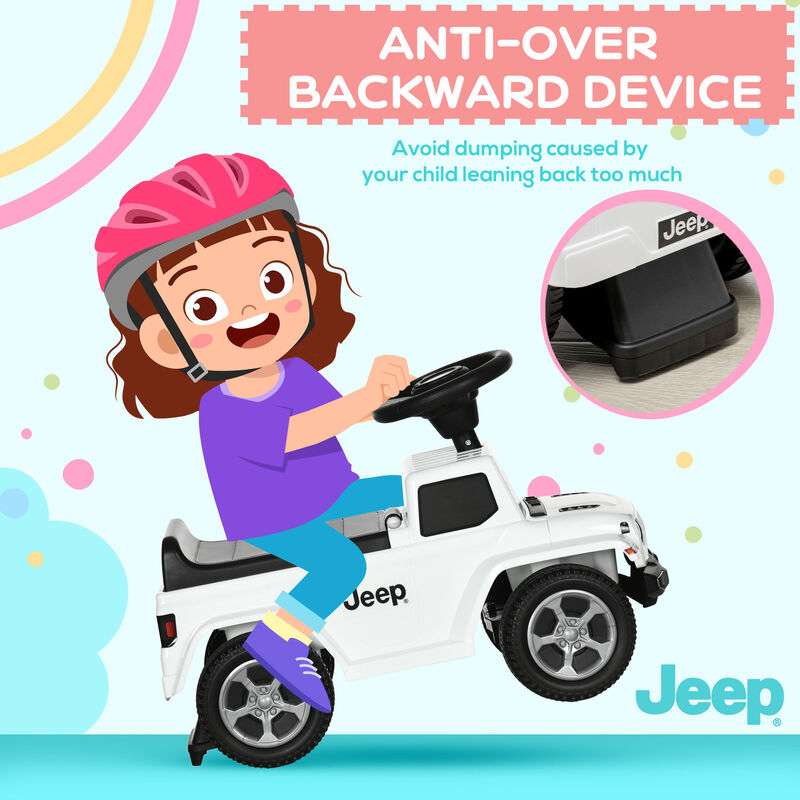 BreeBe Kids Sliding Ride On Car with Storage and Horn image number 3