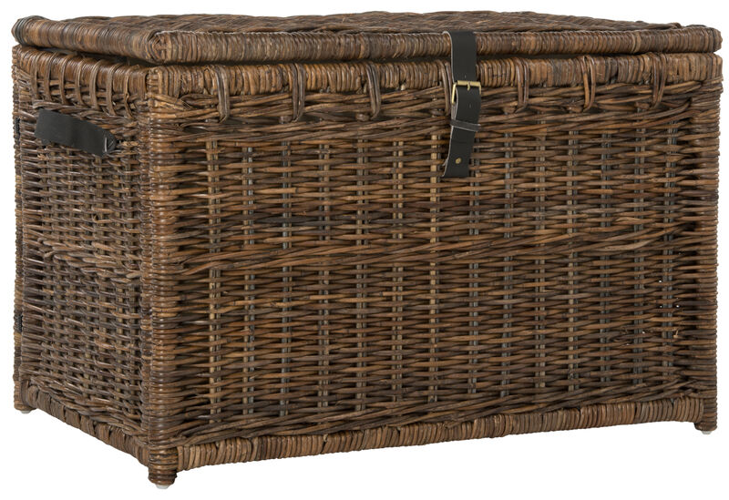 Michael 35.5" Wicker Storage Trunk image number 0