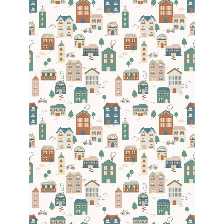 Day Dreamers Wood plain Multi-colored Mural RB393