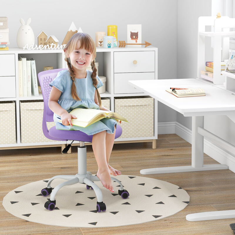 Kids Ergonomic Study Chair with Supportive Backrest and Height Adjustment