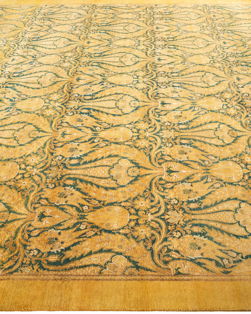 Mogul, One-of-a-Kind Hand-Knotted Area Rug  - Yellow, 8' 0" x 10' 1"