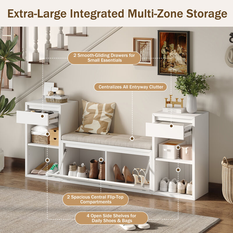 Luszuf Entryway Storage Bench image number 2