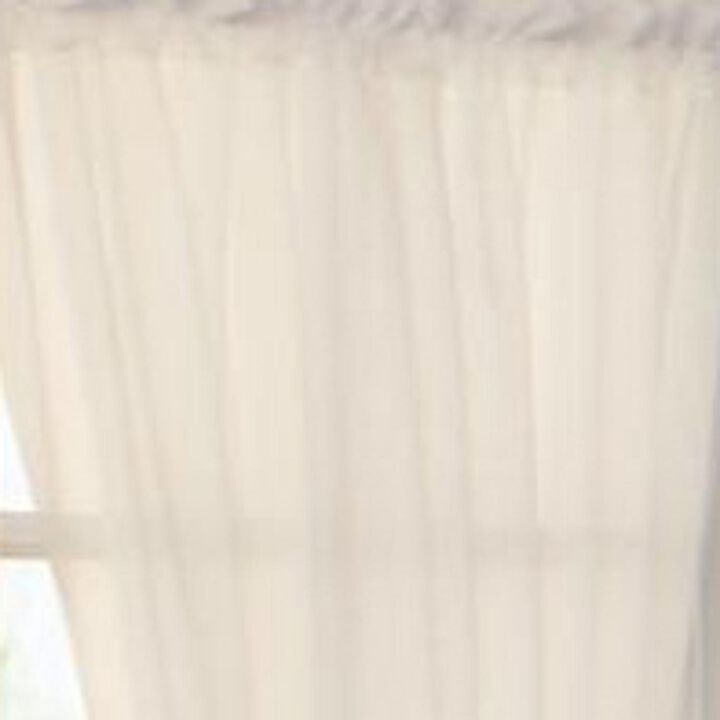 Thermavoile Rhapsody Lined Light Filtering Window Treatment for Doors Rod Pocket Curtain Door Panel 54" x 72"