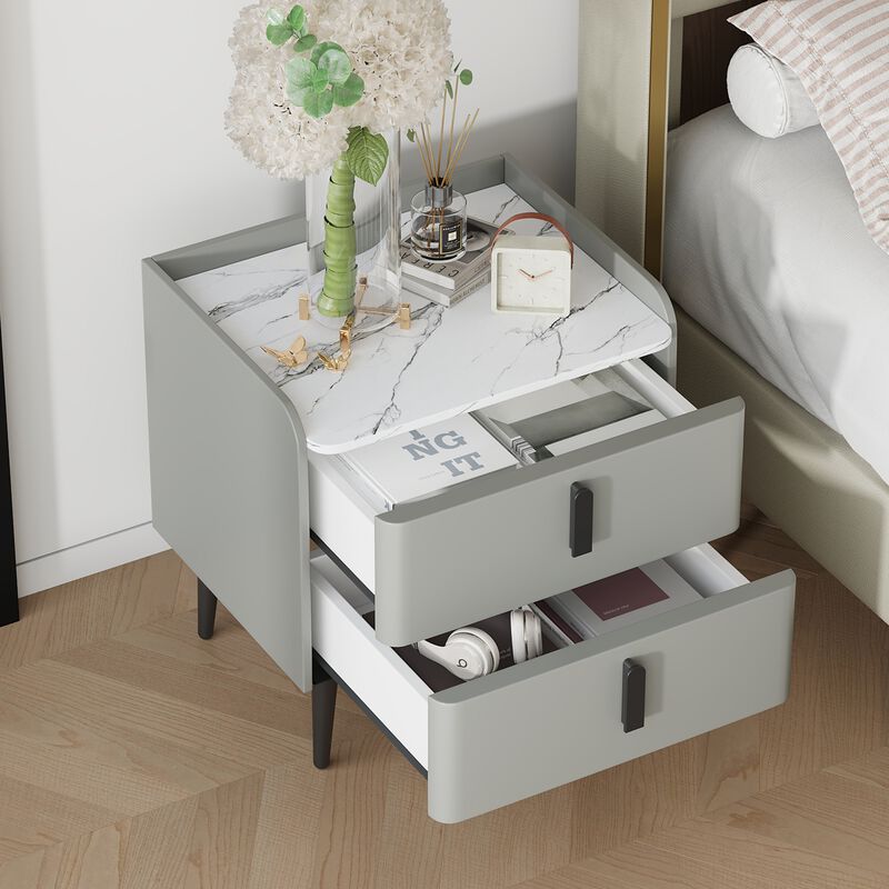Merax Nightstand with 2 Drawers