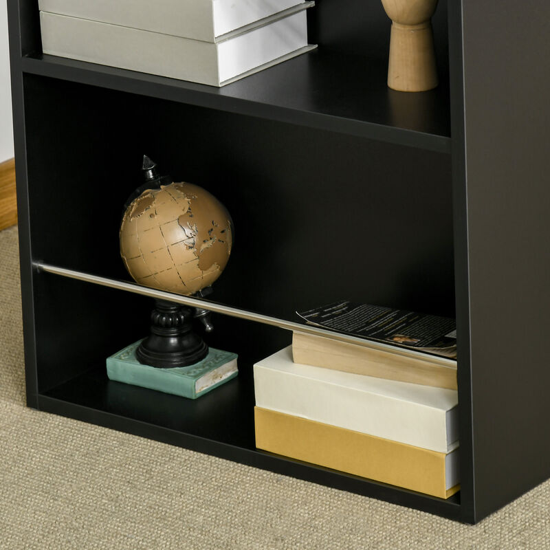 Hivvago Modern Kitchen Bar Table with Storage Shelves image number 7