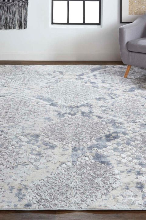 Laina 39GIF Blue/Gray 3' x 10' Runner Rug