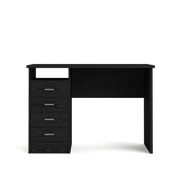 Tvilum Warner Desk with 4 Drawers, Black Woodgrain