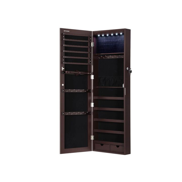 Hivvago 6 LEDs Jewelry Cabinet