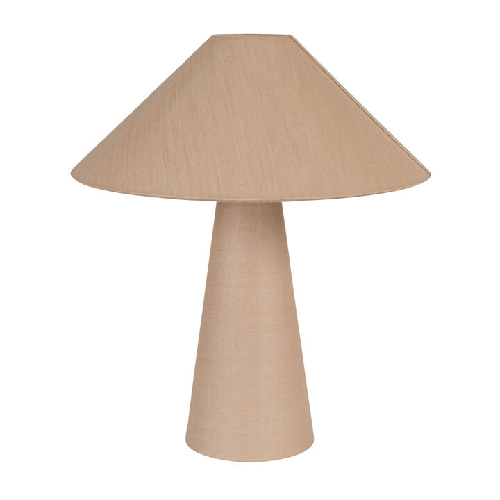 25 Watt Lumina Natural Linen Table Lamp, Natural