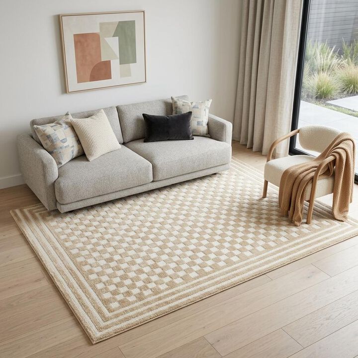 HomeRoots Geometric Area Rug