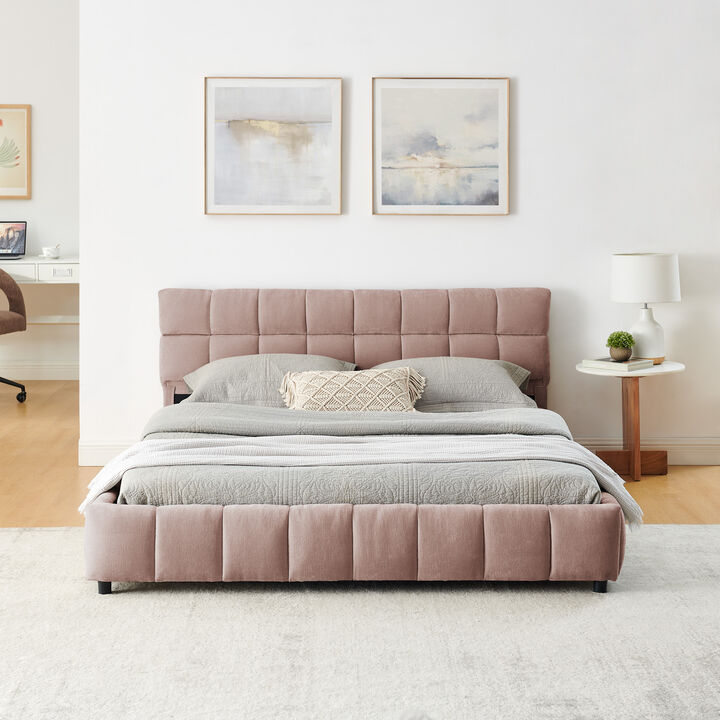 Wufgik Queen Size Upholstered Bed
