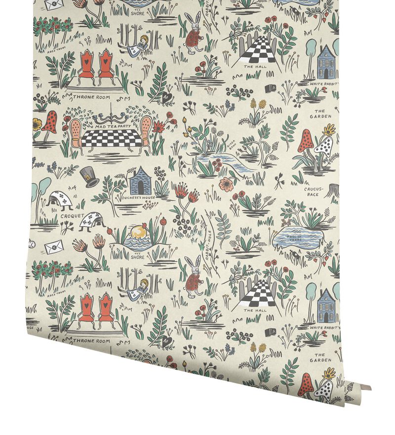 Wonderland Pastel Peel & Stick Wallpaper (Double Roll) image number 3