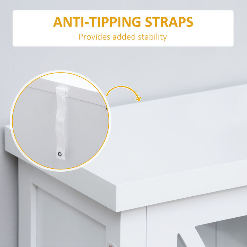 Compact Kitchen Storage Cabinet with Drawers and Cupboard Space