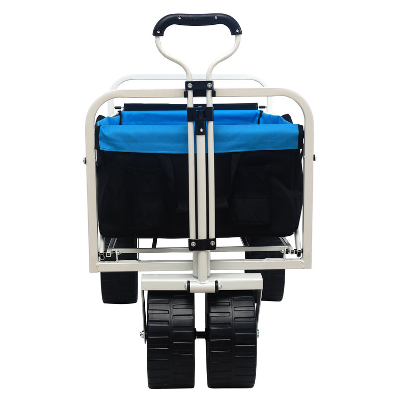 Streamdale Folding Wagon Garden Shopping Beach Cart (white)