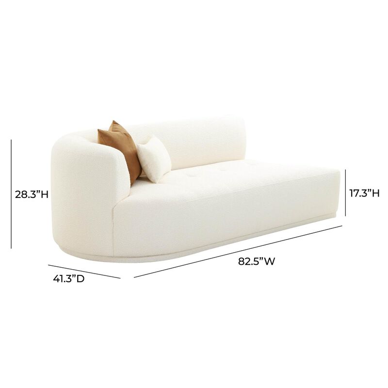 Casafoyer Fickle Cream Boucle Modular LAF Loveseat image number 5