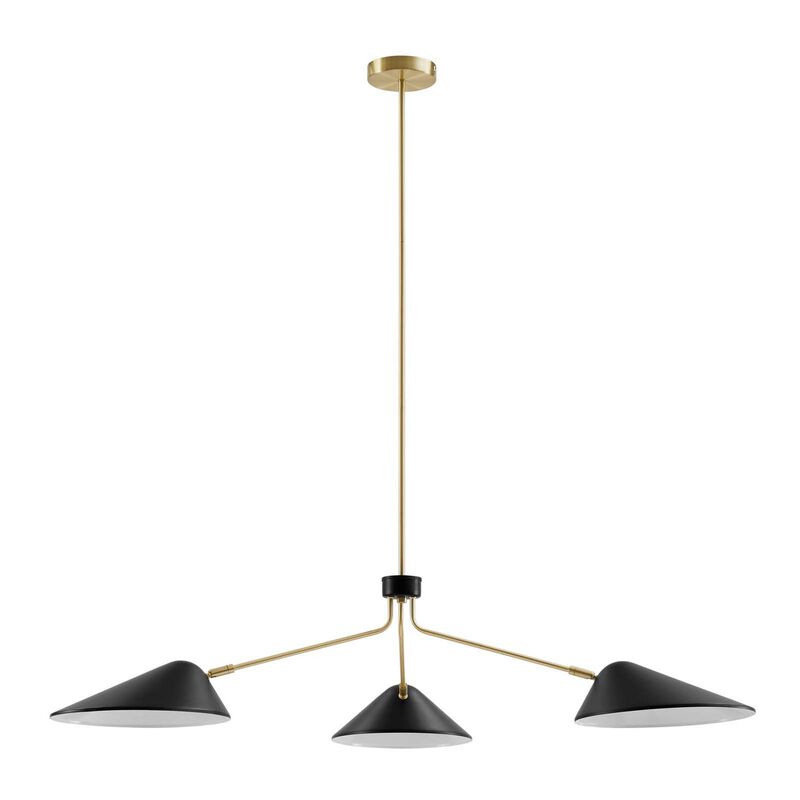 Journey 3-Light 14" Arm Pendant-Benzara image number 2