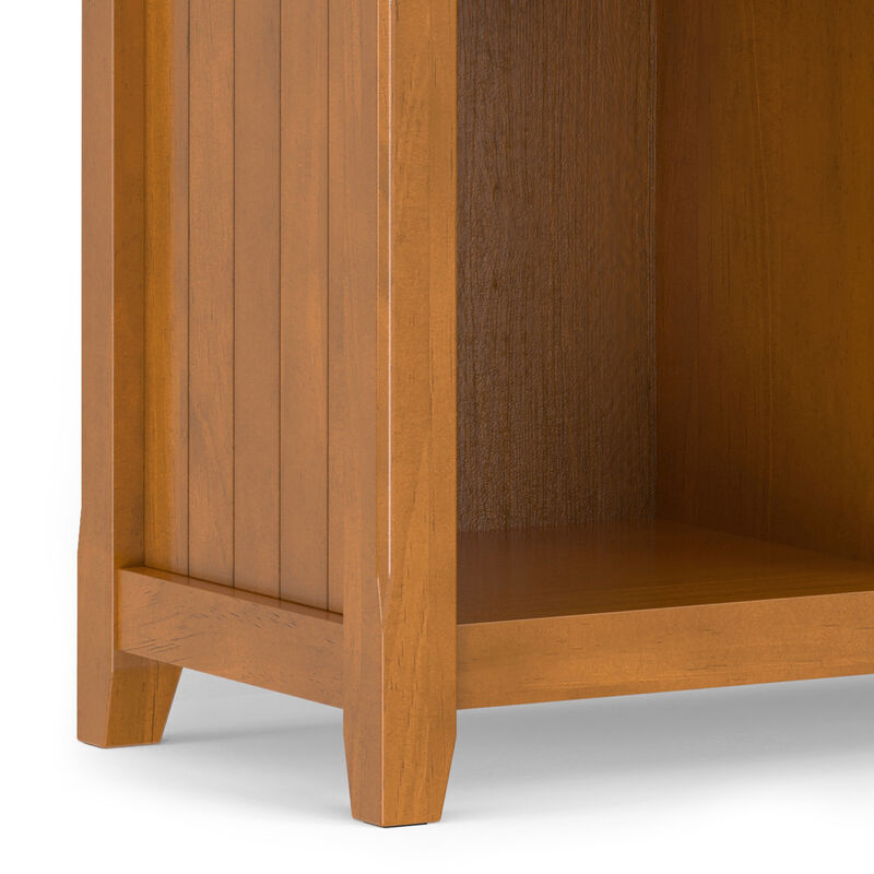 Simpli Home Acadian Solid Wood 12 Cube Storage In Light Golden Brown