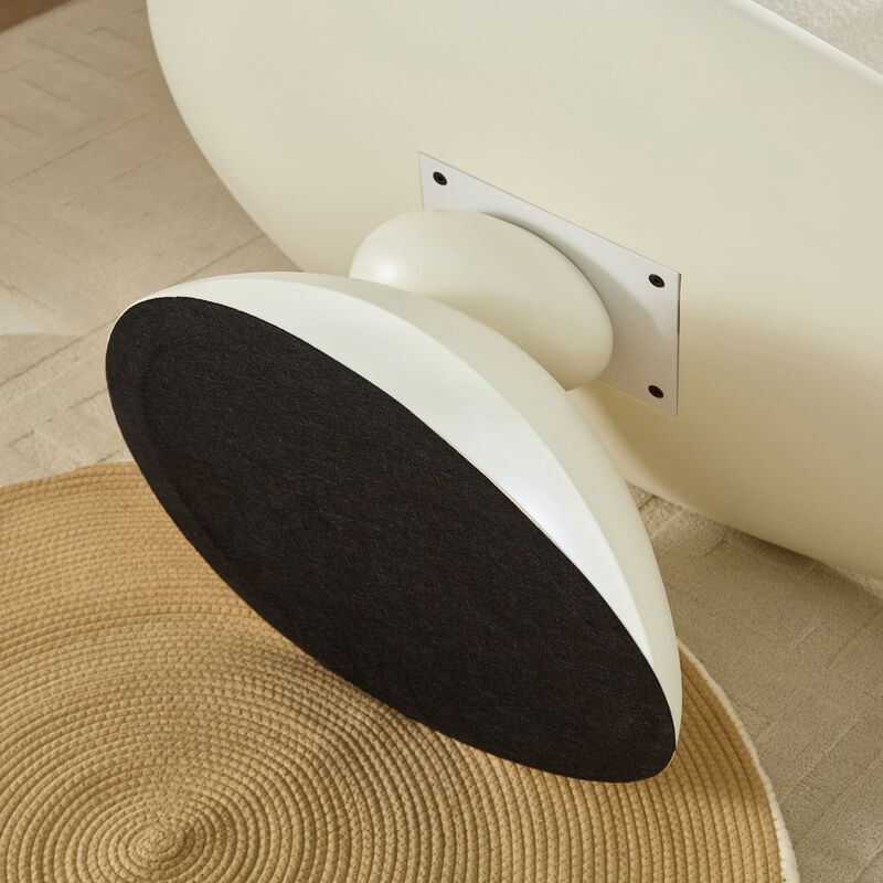 Glibop Lucky Stone-shaped Elliptical Coffee Table image number 7
