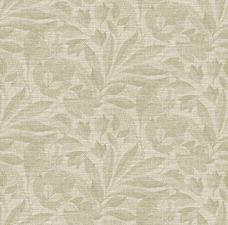 Lei Gold Leaf Wallpaper