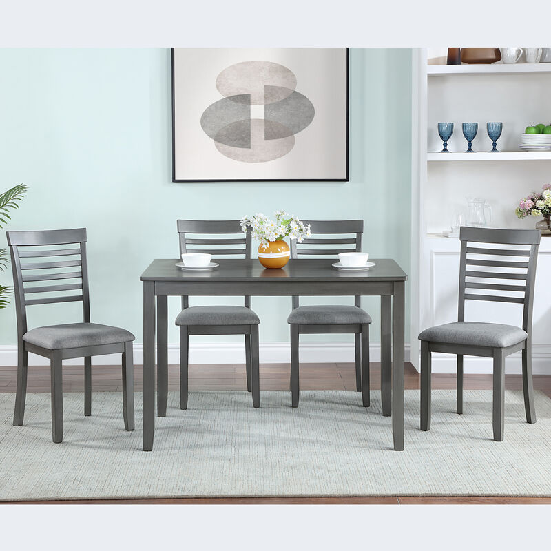 Befrig 5‑Piece Farmhouse Dining Set image number 2