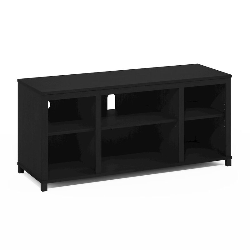 Classic TV Stand with Shelves for TV up to 55 Inch, Americano
