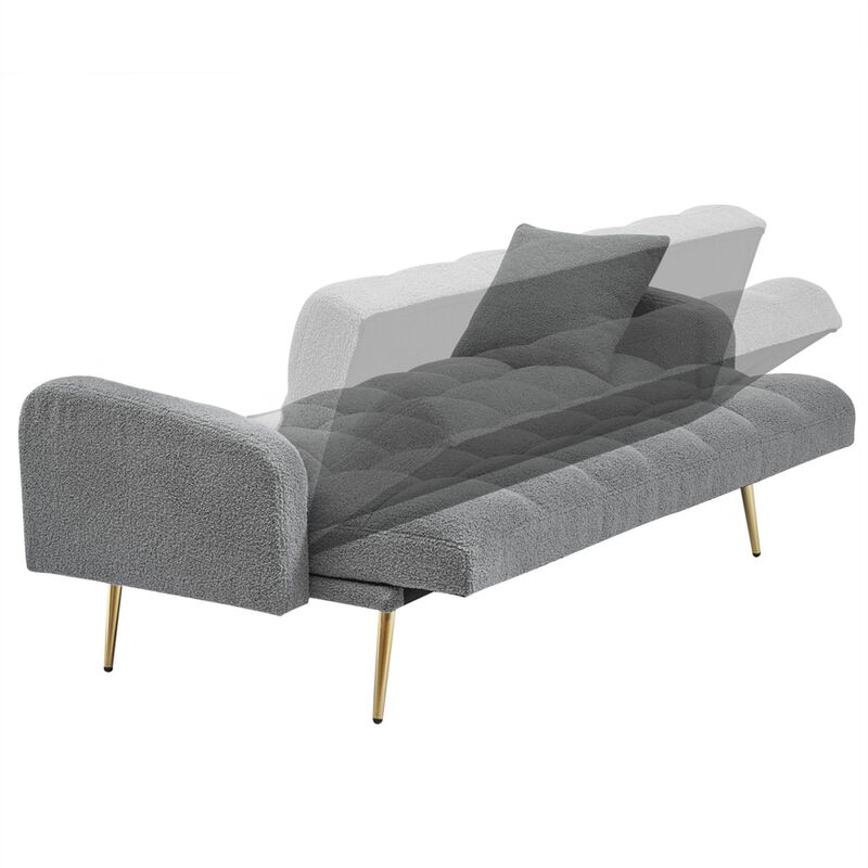 Wosdik Teddy Fleece Adjustable Futons image number 6